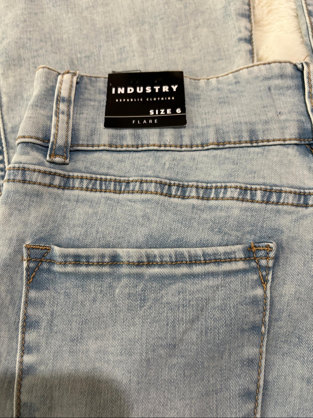 Industry Republic Clothing Light Wash Flare Jeans - Women's High-Rise Wide Leg - Picture 9 of 17